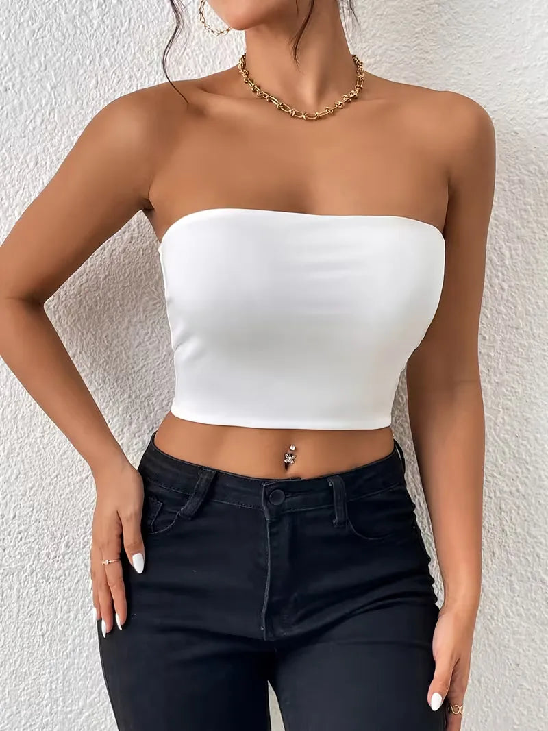 Bella | Strapless Slim Fit Crop Top