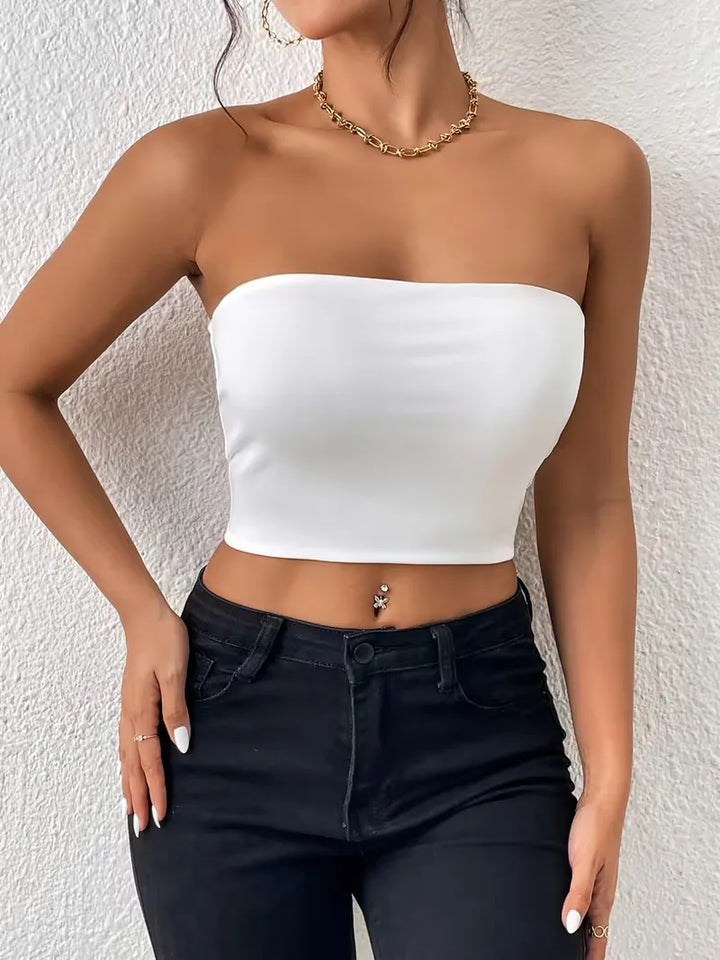 Bella | Strapless Slim Fit Crop Top