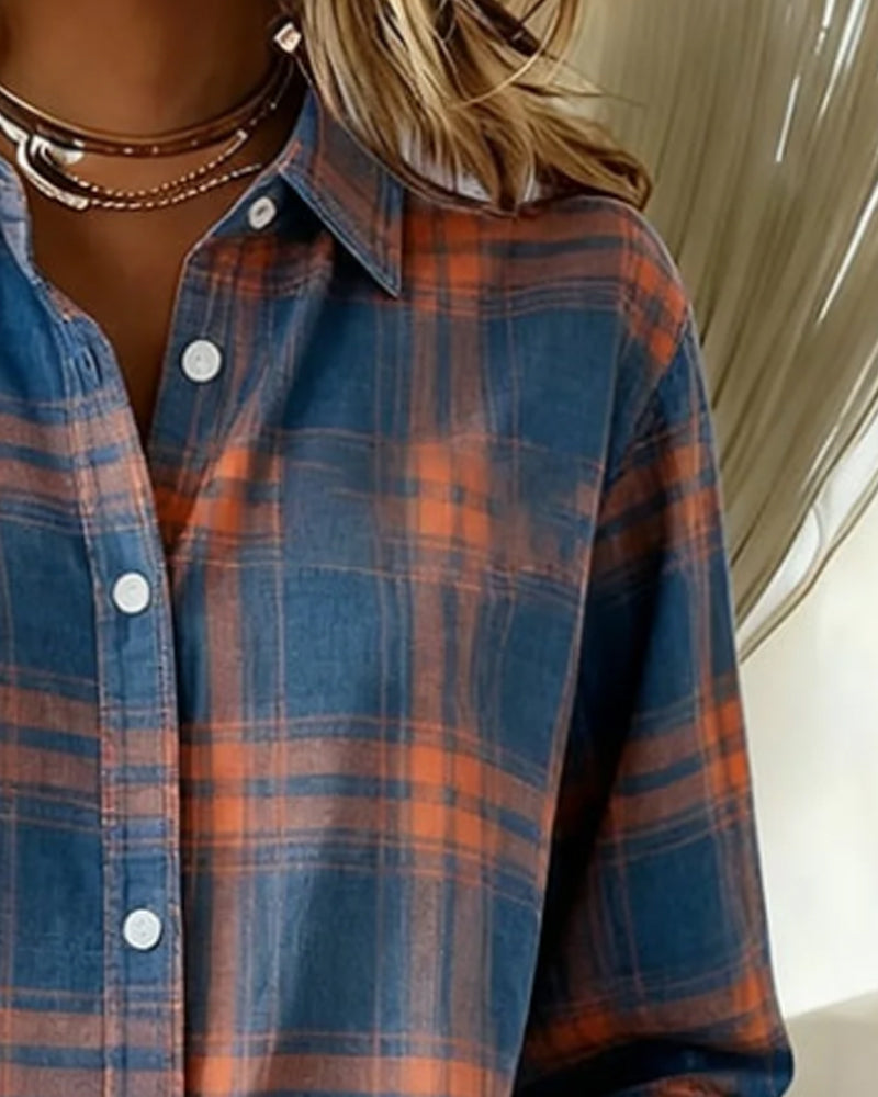 Harper | Classic Plaid Button-Up Shirt