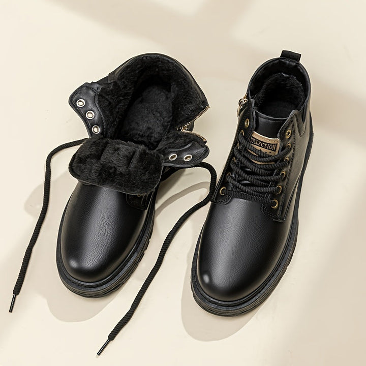 Cyrus | Men high leather zip boots