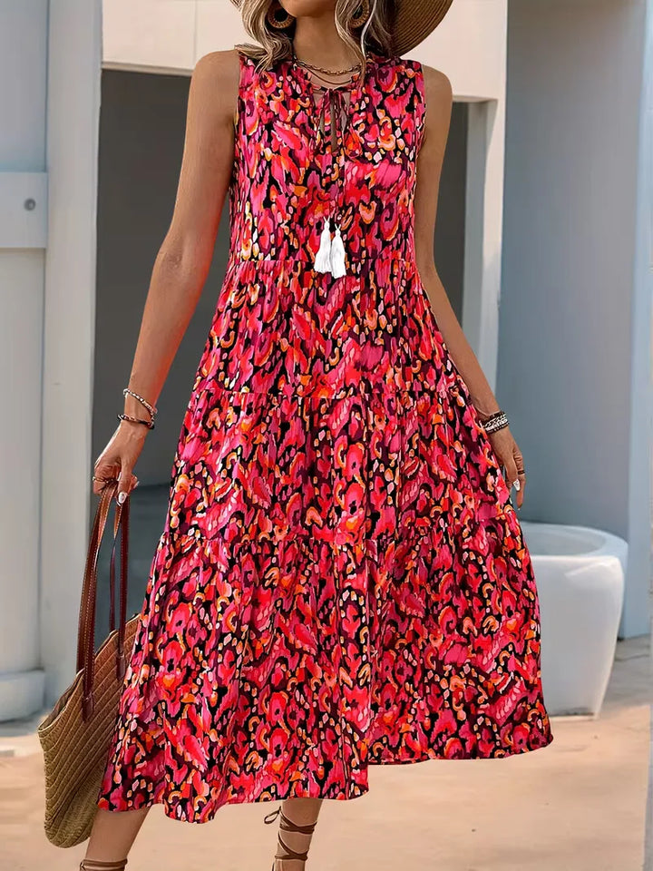 Everly | Printed Tiered Maxi Dress