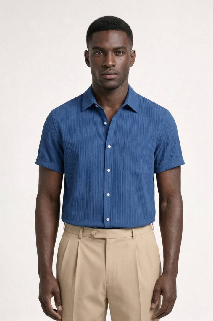 Blake Textured Short Sleeve Shirt