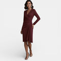 Petrina | Elegant V-Neck Midi Dress