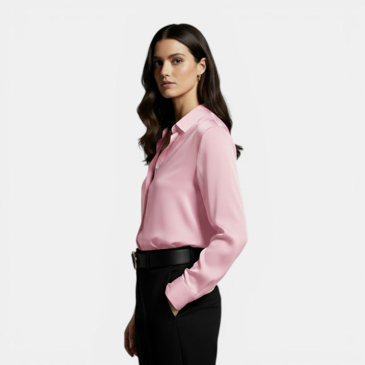 Thalia | Loose-fitting Shirt with Lapel and Buttons,