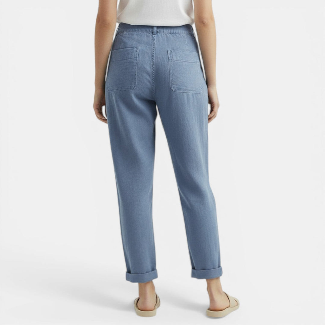 Seraphine | Wide-Leg Cotton Linen Casual Pants