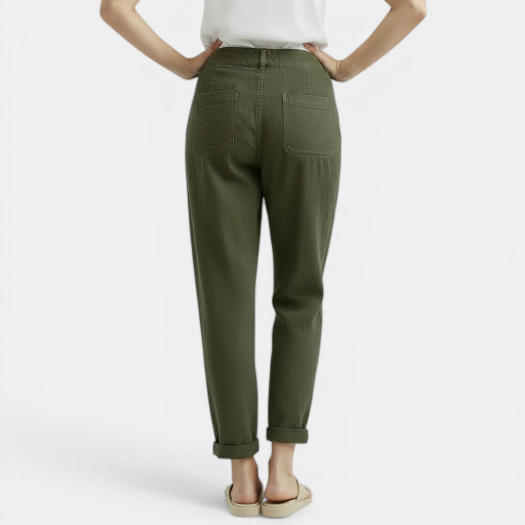 Seraphine | Wide-Leg Cotton Linen Casual Pants