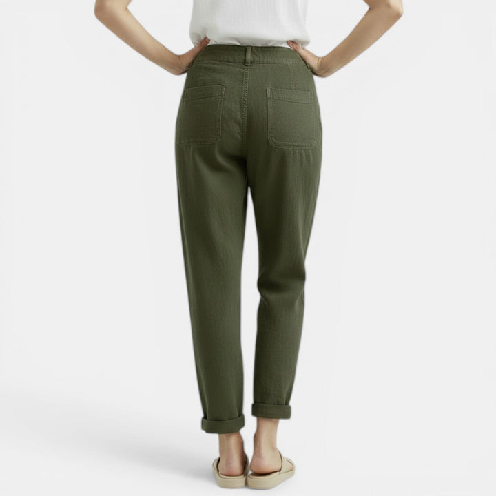 Seraphine | Wide-Leg Cotton Linen Casual Pants
