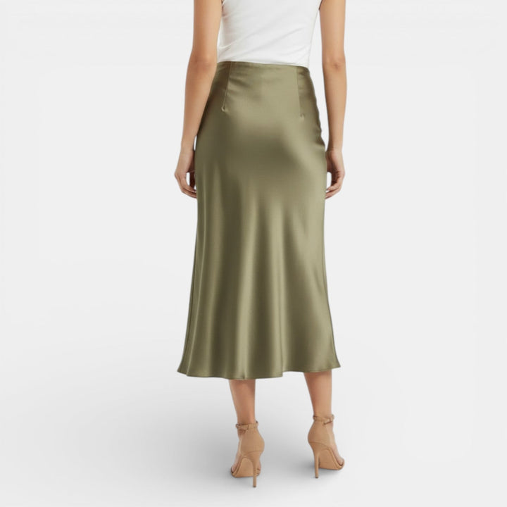 Jessamine | High Waist Satin Skirt