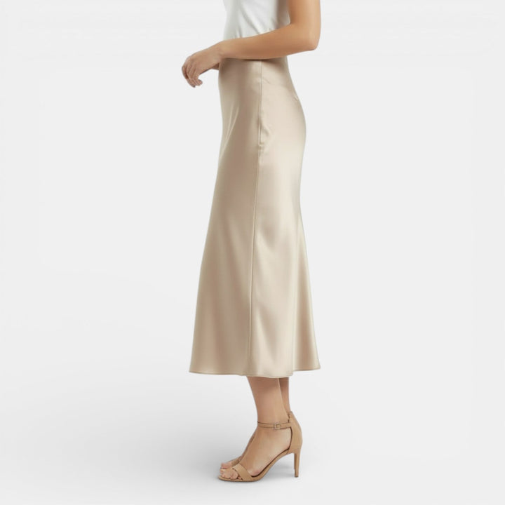 Jessamine | High Waist Satin Skirt