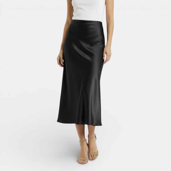Jessamine | High Waist Satin Skirt