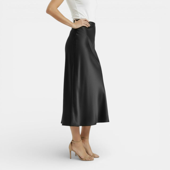 Jessamine | High Waist Satin Skirt