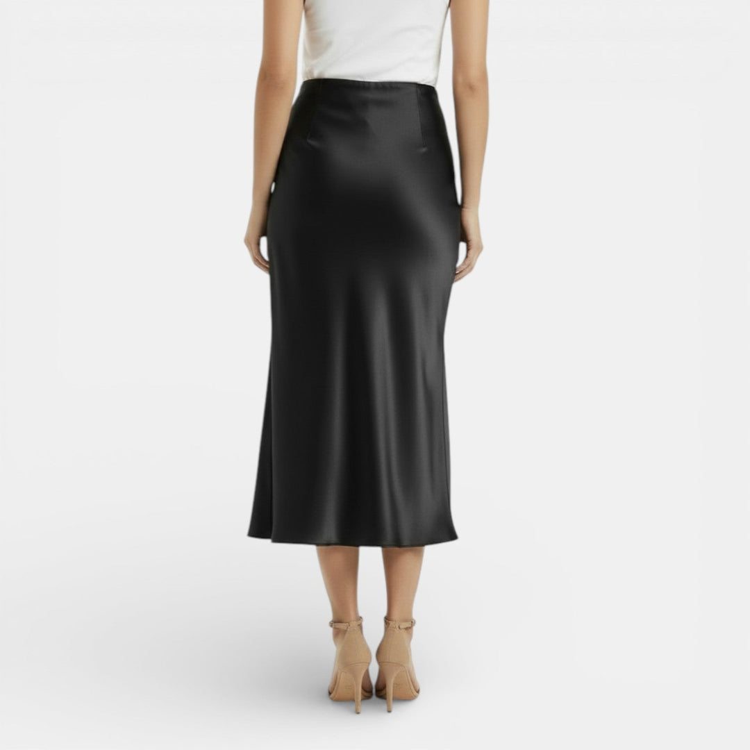 Jessamine | High Waist Satin Skirt