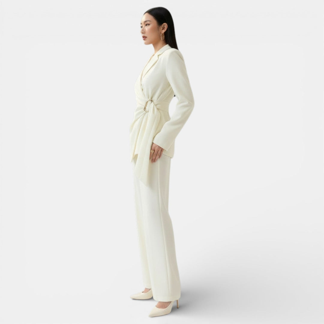 Rosamund | Lace-up Blazer Suit Set