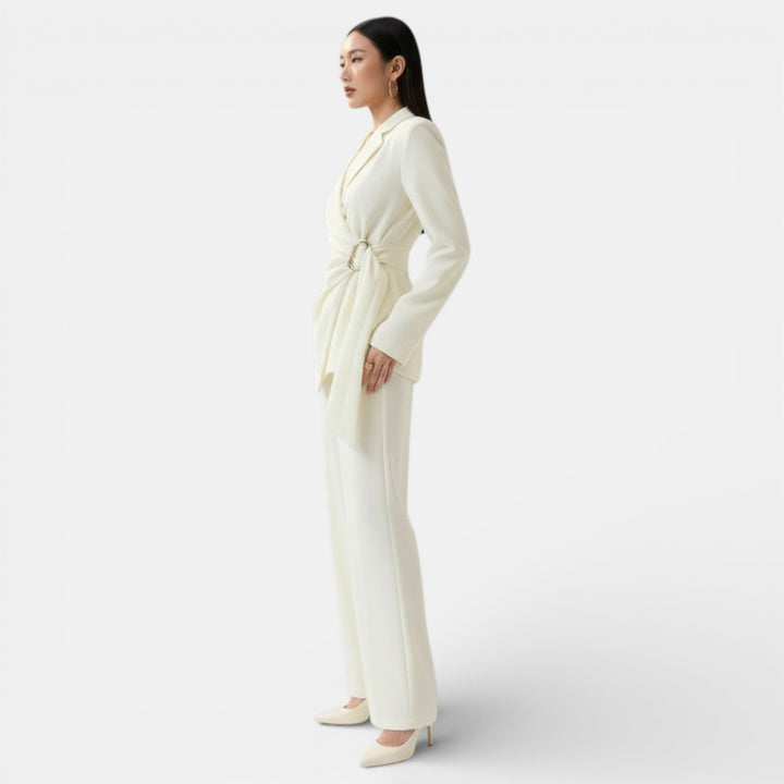 Rosamund | Lace-up Blazer Suit Set