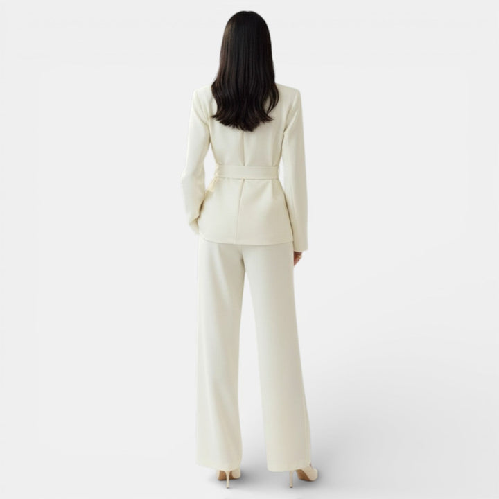 Rosamund | Lace-up Blazer Suit Set