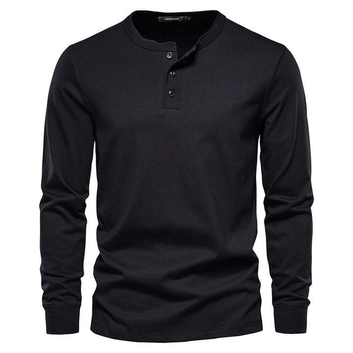 Declan | Men's Long Sleeve Henley Shirt