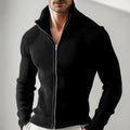 Leo | Cardigan à col roulé en maille zippé pour homme