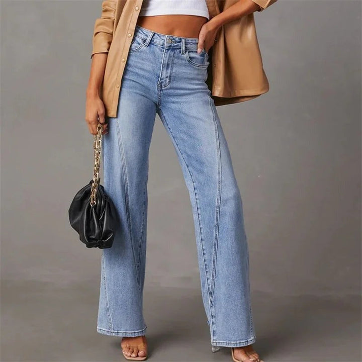 Kinsley | High-Rise Relaxed Denim Trousers