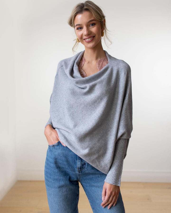 Reese | Asymmetrical Soft Knit Sweater