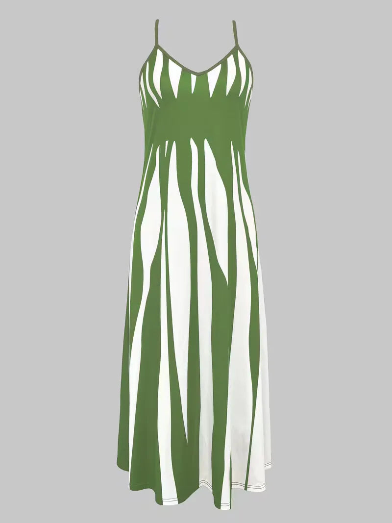 Monroe | Abstract Print Maxi Dress