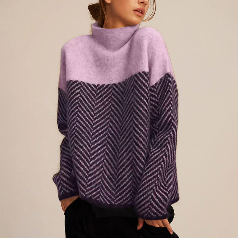 Willow | Cozy High Neck Knit Sweater