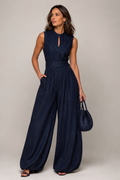 Monroe | Graceful Sleeveless Wide-Leg One-Piece