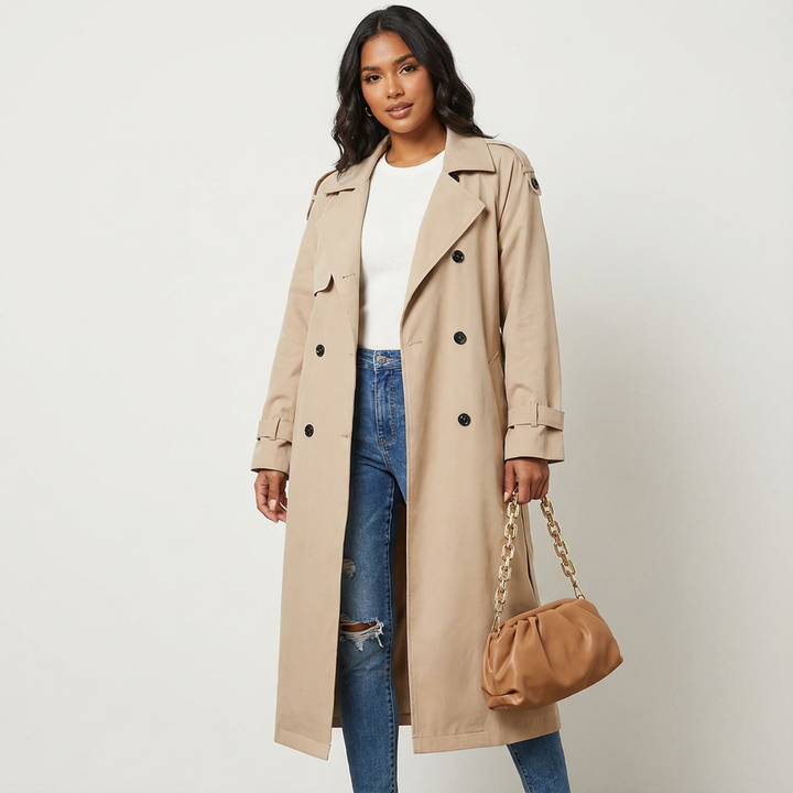 Harper | Women's Long Belted Trench Coat