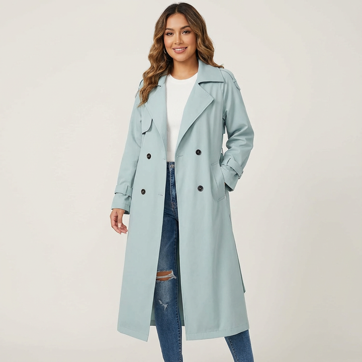 Harper | Women's Long Belted Trench Coat