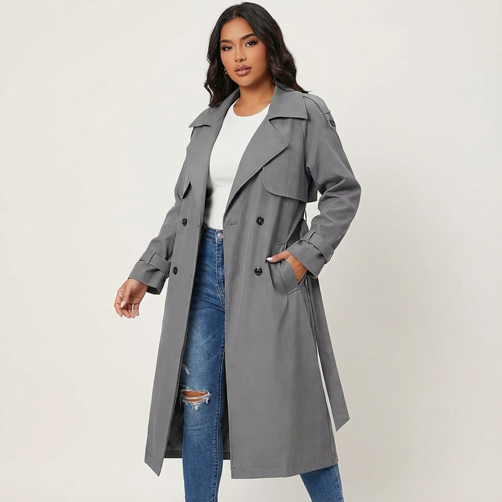 Harper | Women's Long Belted Trench Coat