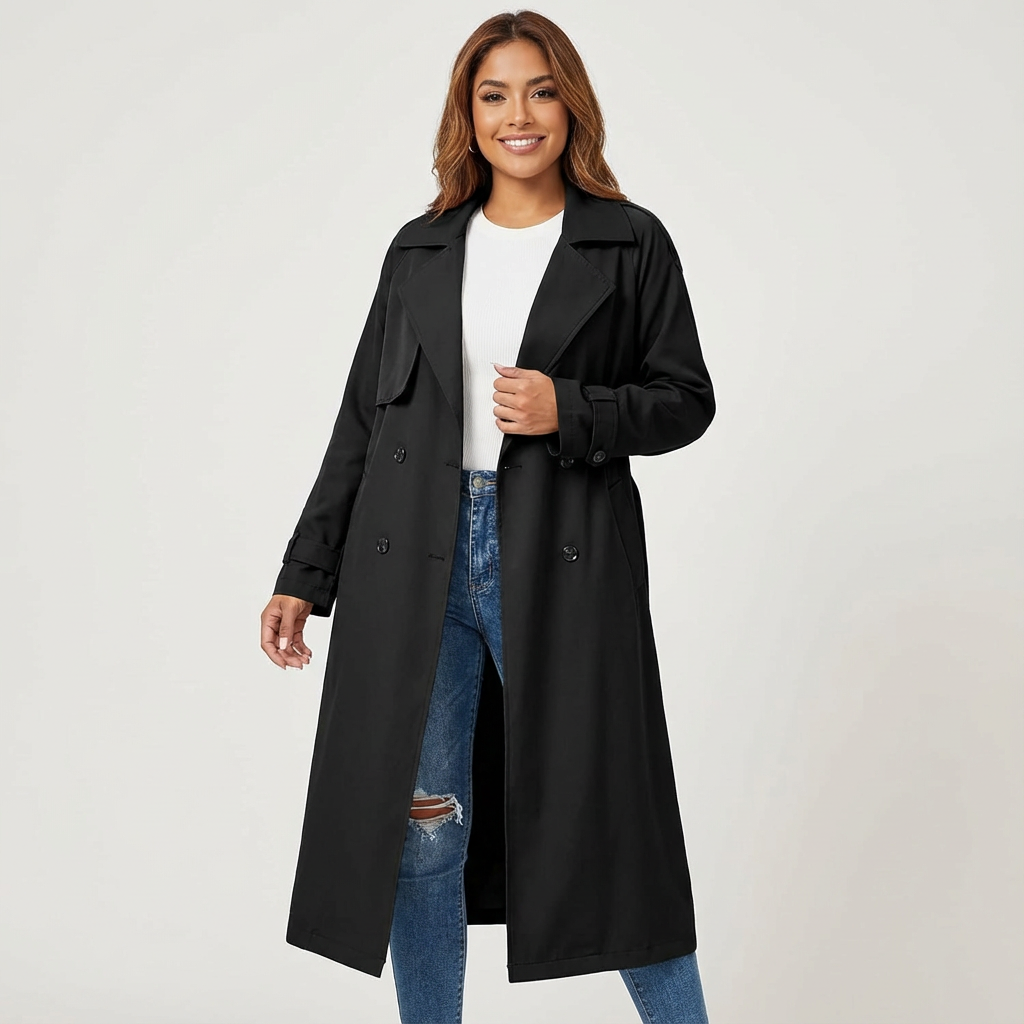 Harper | Women's Long Belted Trench Coat