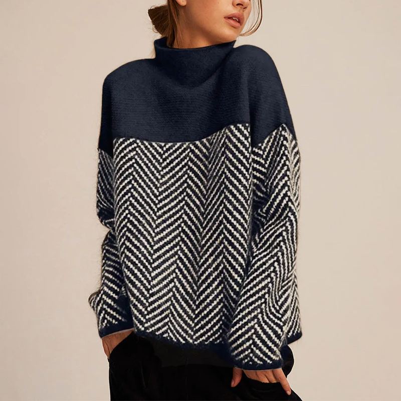 Willow | Cozy High Neck Knit Sweater