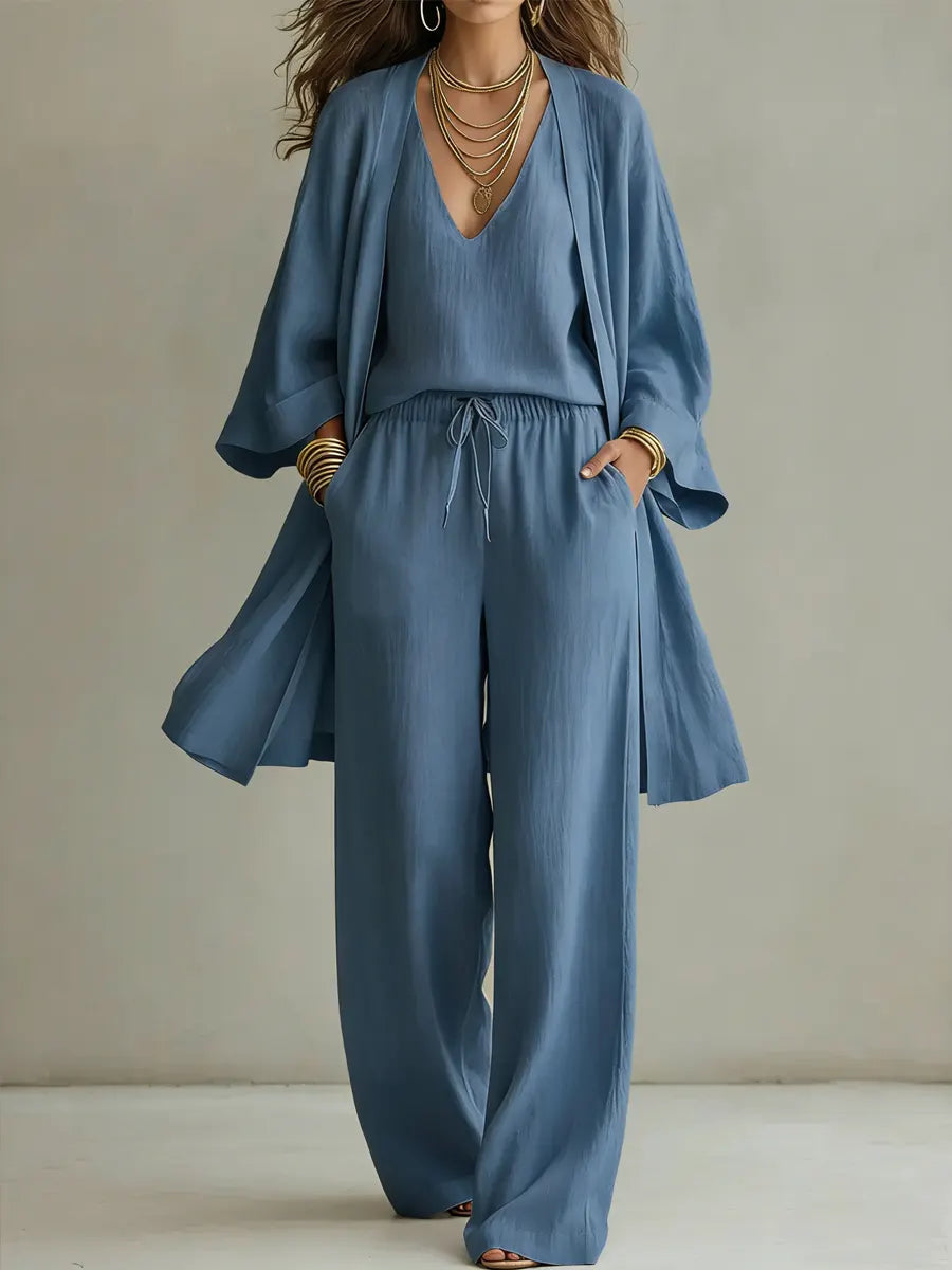 Autumn | Minimalist Linen Three Piece Set