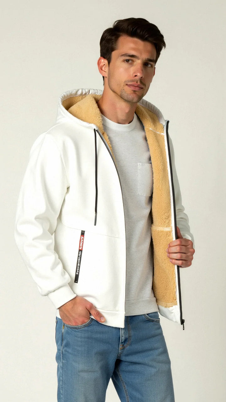 Bodie | Men fleece lined hooded sweatshirt