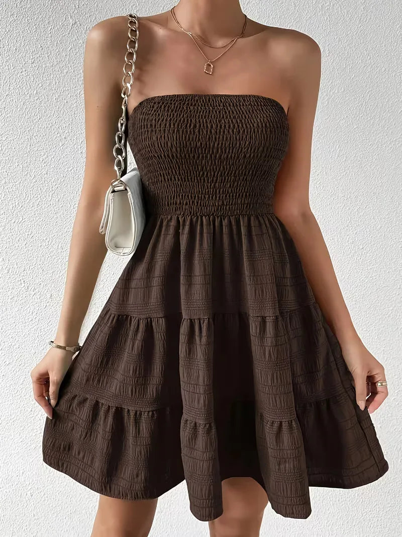 Sloane | Smocked Tiered Mini Dress