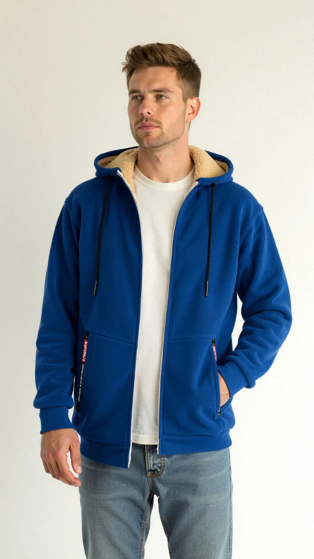 Bodie | Men fleece lined hooded sweatshirt