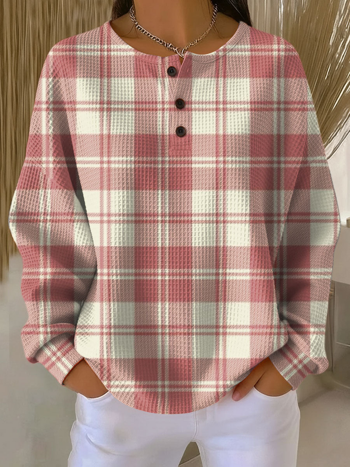 Sadie | Waffle Knit Color Block Sweater