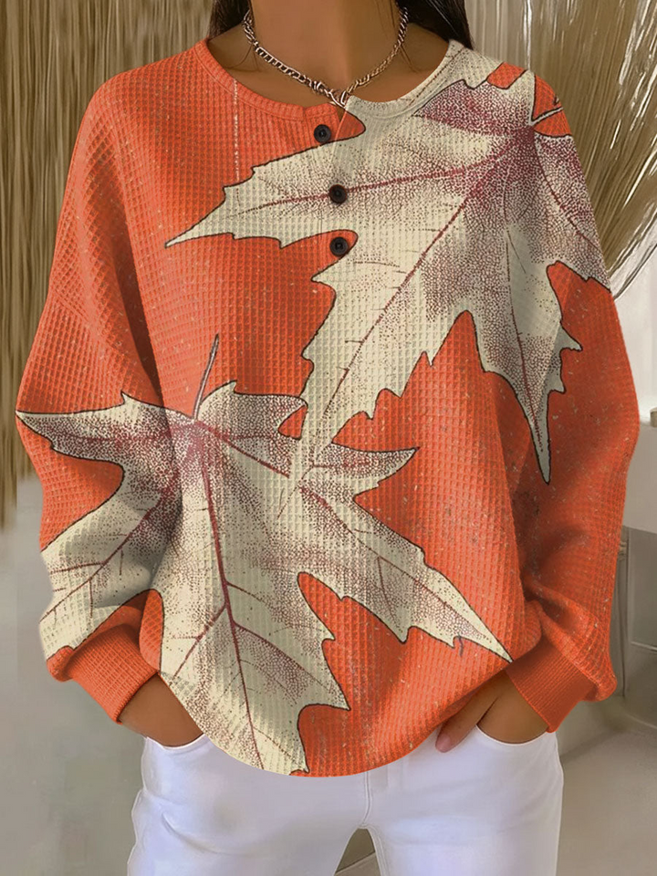 Sadie | Waffle Knit Color Block Sweater