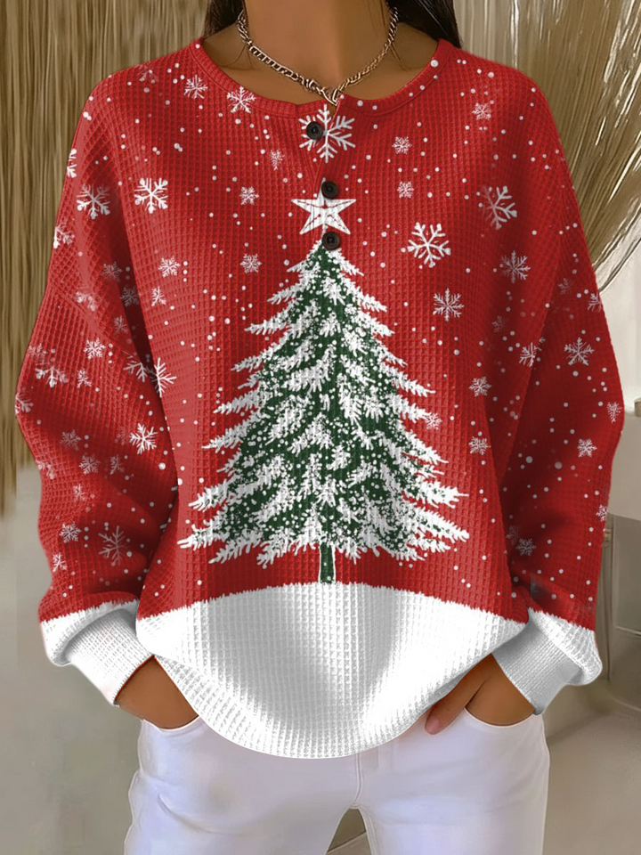 Sadie | Waffle Knit Color Block Sweater