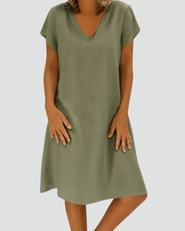 Hannah | Relaxed Linen Summer Dress