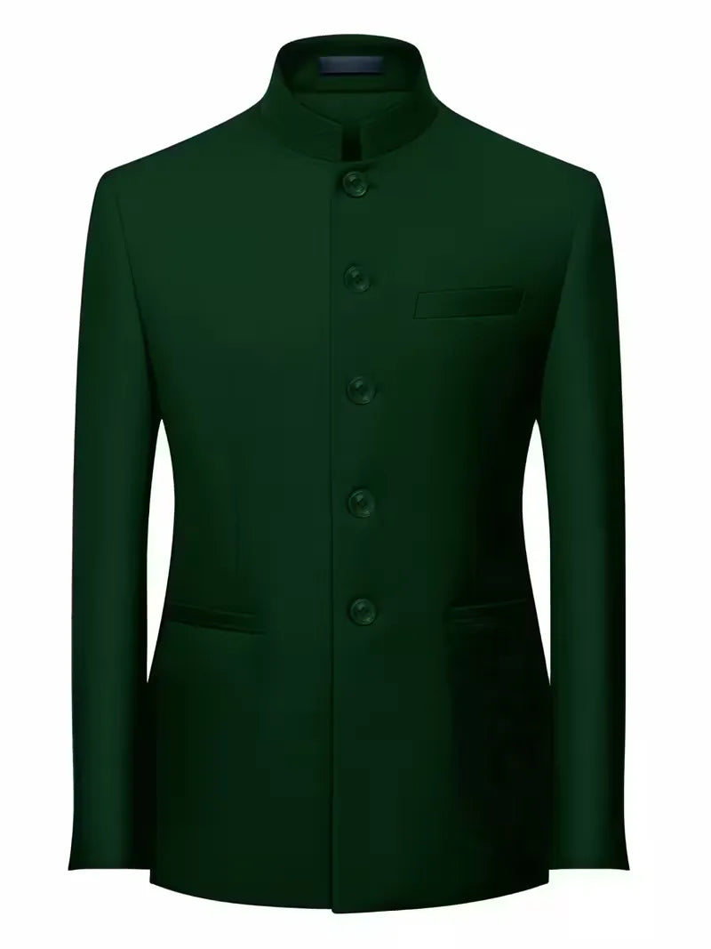 Sterling | Slim Fit Mandarin Collar Blazer