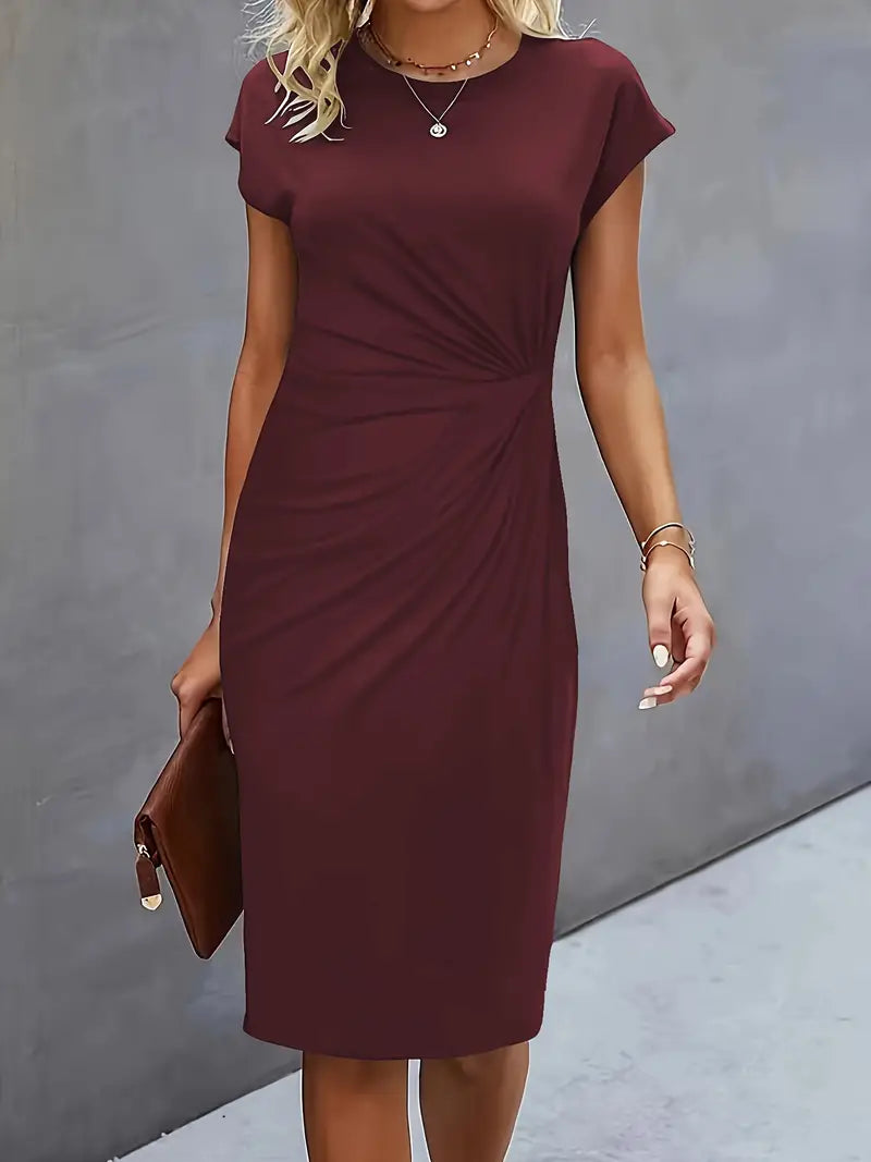 Hailey | Elegant Fitted Midi Dress