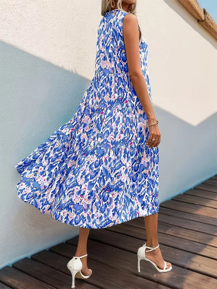Everly | Printed Tiered Maxi Dress