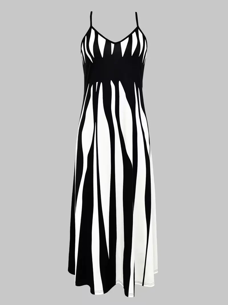 Monroe | Abstract Print Maxi Dress