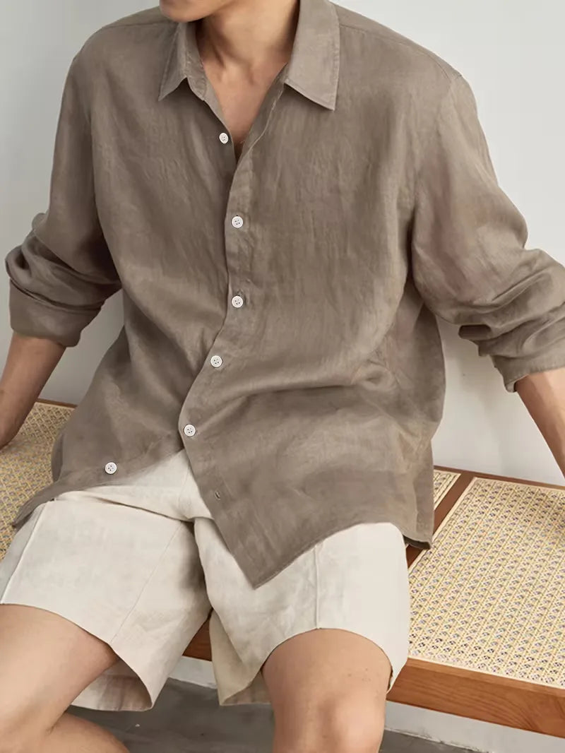 Emerson | Casual Linen Button Down Shirt