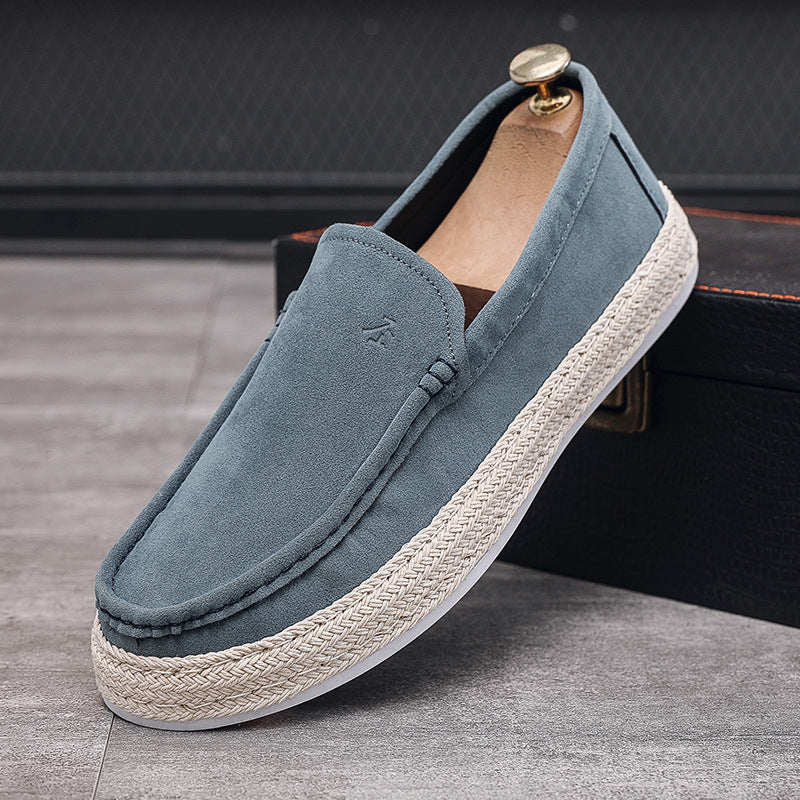 Men's blue canvas casual shoes