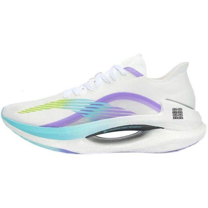 Men's casual low top sneakers in white and blue