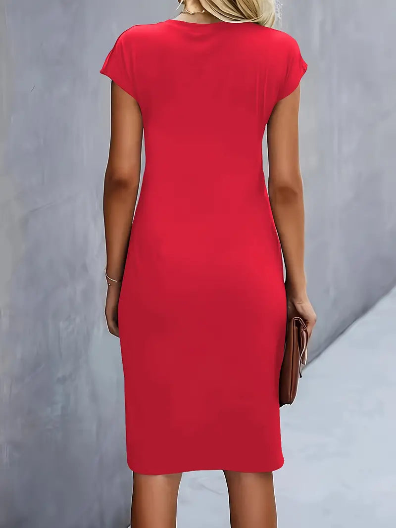 Hailey | Elegant Fitted Midi Dress