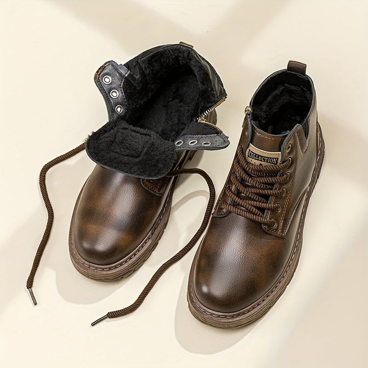 Cyrus | Men high leather zip boots