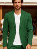 Andrew | Blazer en lin slim à simple boutonnage pour homme