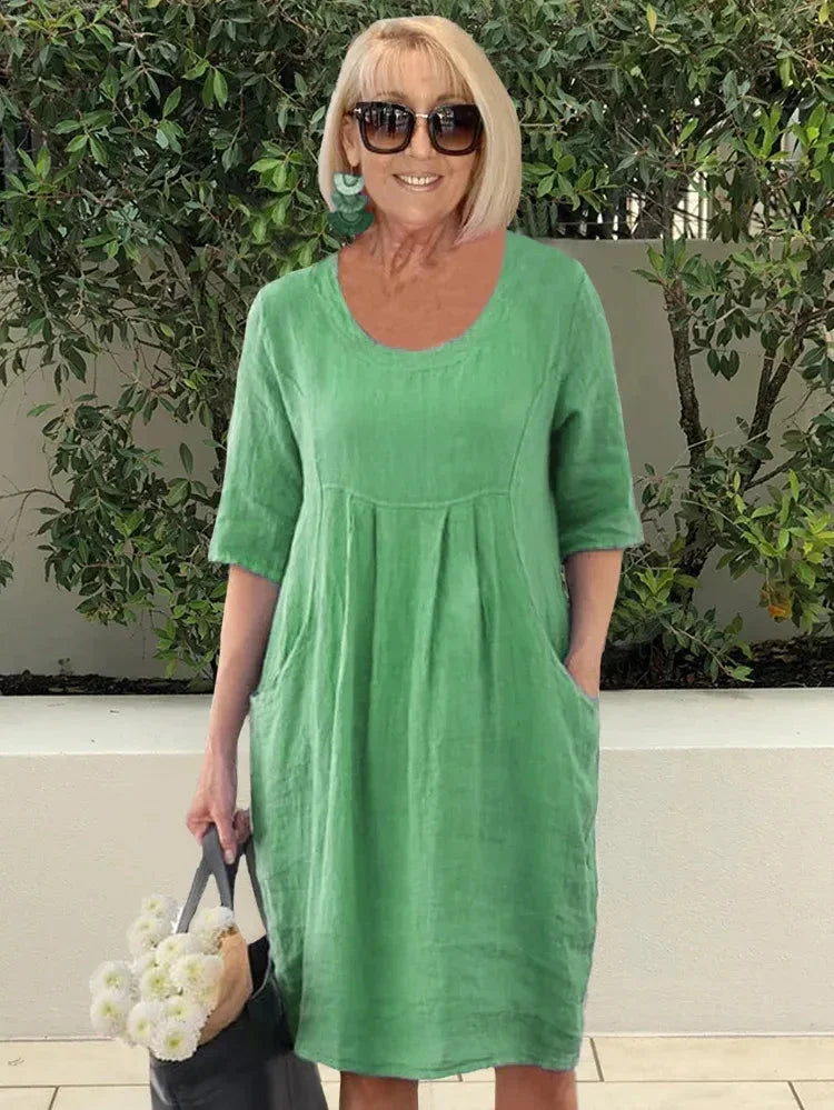 Lily | Pleated Pocket Summer Dress